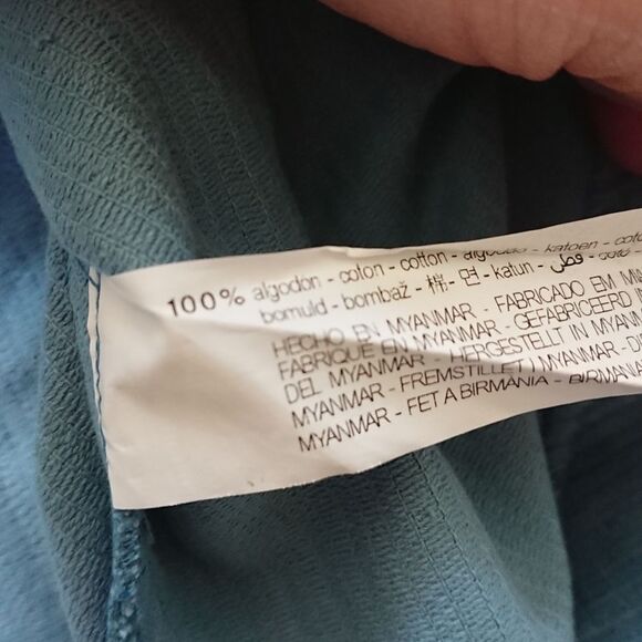 Zara TRF collection light blue Belted Corduroy Mini Skirt size M - Picture 7 of 10